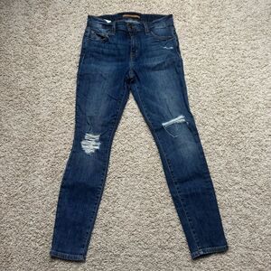 Joe’s Jeans Distressed Skinny Jeans Size 26 Dark Wash